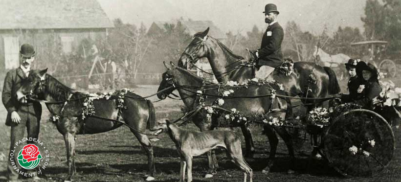 Early Rose Parade with Dog