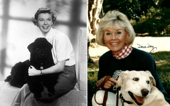 Doris Day with dogs