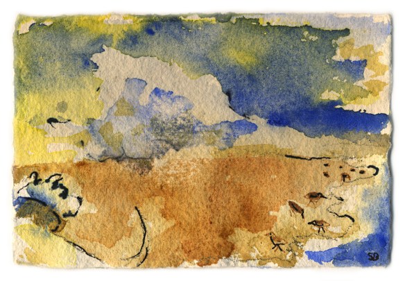 "Dog on Beach" by Shannon Bueker