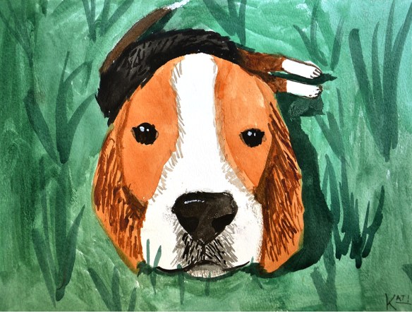 Lola watercolor by Kat